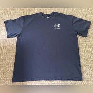 Under Armour Men’s Short Sleeve Shirt,  XL/TG, Blue, Crew Neck, Athletic Casual